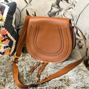 Chloe Marcie Medium Crossbody bag-Tan